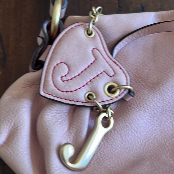 VINTAGE small leather juicy couture pink purse - Picture 3 of 5